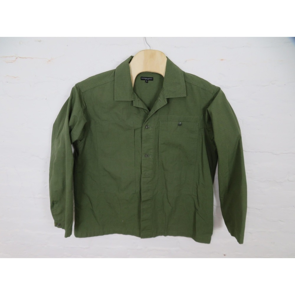 Engineered Garments Fatigue Shirt Mens Large Button Front Military Jacket USA